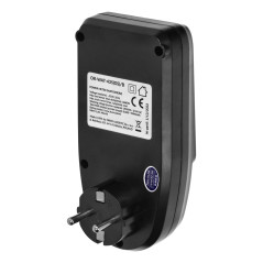 Energiförbrukningsmätare, energikalkylator med LCD-skärm, Schuko-version, svart | HandlaSmidigt.se