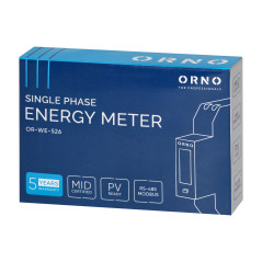 Enfasig elmätare för elektrisk energi 100A, flertariff, RS-485-port, MID, 1 modul, DIN TH-35mm, PV. | HandlaSmidigt.se