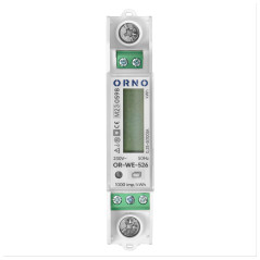 Enfasig elmätare för elektrisk energi 100A, flertariff, RS-485-port, MID, 1 modul, DIN TH-35mm, PV. | HandlaSmidigt.se