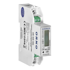 Enfasig elmätare för elektrisk energi 100A, flertariff, RS-485-port, MID, 1 modul, DIN TH-35mm, PV. | HandlaSmidigt.se