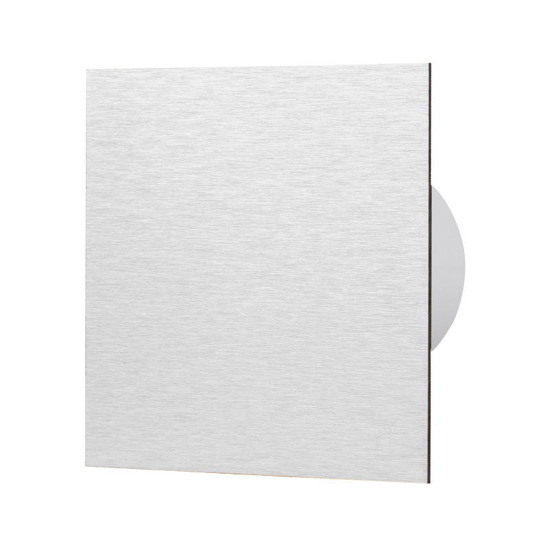 Panel i metall för fläktar och galler, borstat aluminium