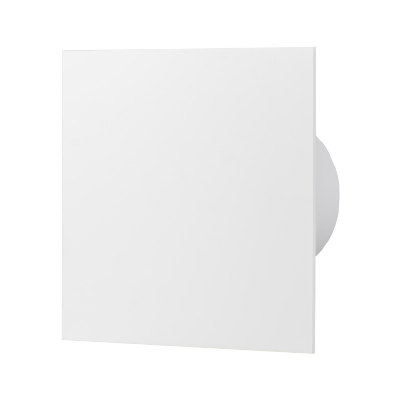 Panel i plexiglas till fläktar och galler, färg vit matt