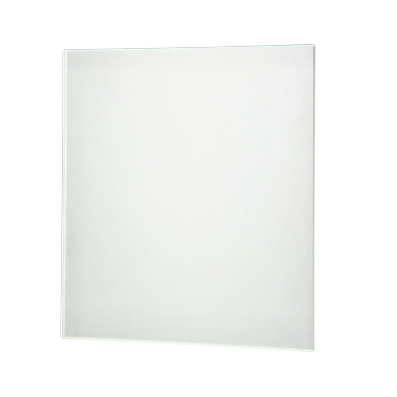 Glaspanel för fläktar och galler, färg silverpärla.