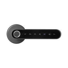Digital dörrhandtag med pekskärmstangentbord och smartfunktion - fingeravtrycksläsare, Bluetooth 4.0, svart | HandlaSmidigt.se