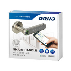 Kodlås med pekskärmstangentbord och smartfunktion - fingeravtrycksläsare, Bluetooth 4.0, nickel | HandlaSmidigt.se