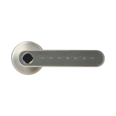 Kodlås med pekskärmstangentbord och smartfunktion - fingeravtrycksläsare, Bluetooth 4.0, nickel | HandlaSmidigt.se
