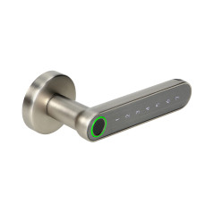 Kodlås med pekskärmstangentbord och smartfunktion - fingeravtrycksläsare, Bluetooth 4.0, nickel | HandlaSmidigt.se