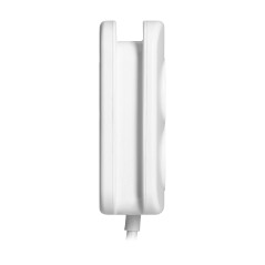 Kvadratisk strömskena med USB-laddare 3x2P+Z (Schuko), 2xUSB-A, kabel 3x1,5mm2, 1,4m