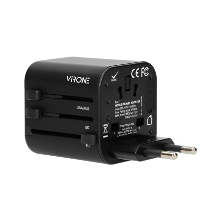 GOworld universell reseadapter för över 200 länder i världen, 100-240V, 8A | HandlaSmidigt.se