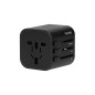 GOworld universell reseadapter för över 200 länder i världen, 100-240V, 8A