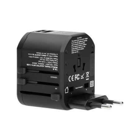 Reseadapter för Go World USA/UK/EURO/AUS (USB 5V, 2,4A)
