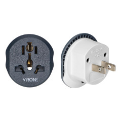 Reseadapter - Gå till USA, 110-230V/10A, universellt uttag, amerikansk kontakt (typ A,B)