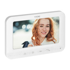 Videosamtalskit utan hörlurar, 7-tums LCD-skärm, vit intercom, SETAR | HandlaSmidigt.se
