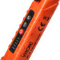 Induktiv spänningsprovare med ficklampa, 12-1000V AC/DC, orange