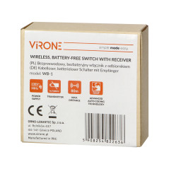 Trådlös batterilös strömbrytare med mottagare | HandlaSmidigt.se