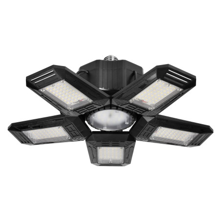 RIGEL LED arbetslampa hopfällbar 5-vägd, E27 55W, 6500K, 4950lm