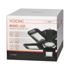 RIGEL LED arbetslampa hopfällbar 5-vägd, E27 55W, 6500K, 4950lm | HandlaSmidigt.se