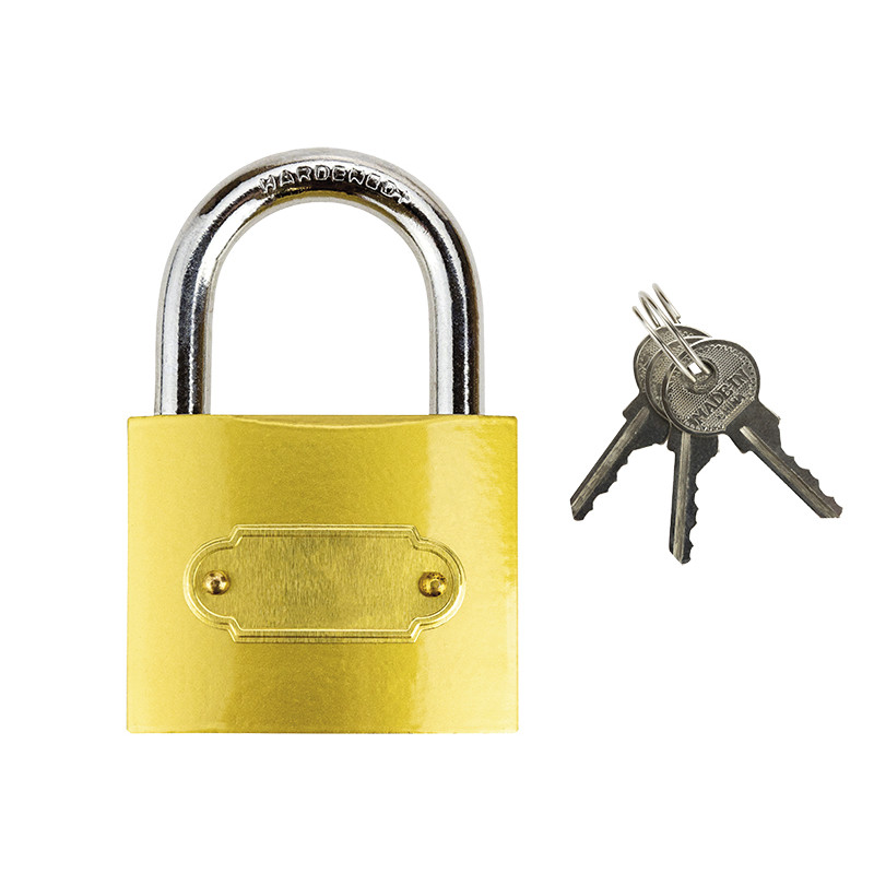 44-238- Lås av järn 48mm guld