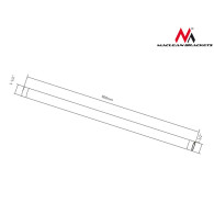 MC-707 43387 Ramię do uchwytu TV sufitowy 50kg Profi Market System