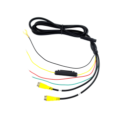 Bilskärmsmonitor 7 tum för bil med 2 AHD-kameror, 4-stiftsanslutning, 12V 24V.