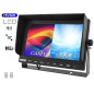 Monitor lcd 9 tum med stöd för upp till 2 kameror 4-pin 12v 24v.