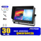 Monitor lcd 9 tum med stöd för upp till 2 kameror 4-pin 12v 24v.