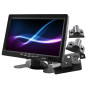 Bilskärmsmonitor på 7 tum för bil med stöd för upp till 2 kameror och parkeringssensorer.