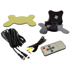 Bilskärmsmonitor på 7 tum för bil med stöd för upp till 2 kameror och parkeringssensorer.