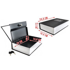 Kassaskåp - en låda gömd i en bok