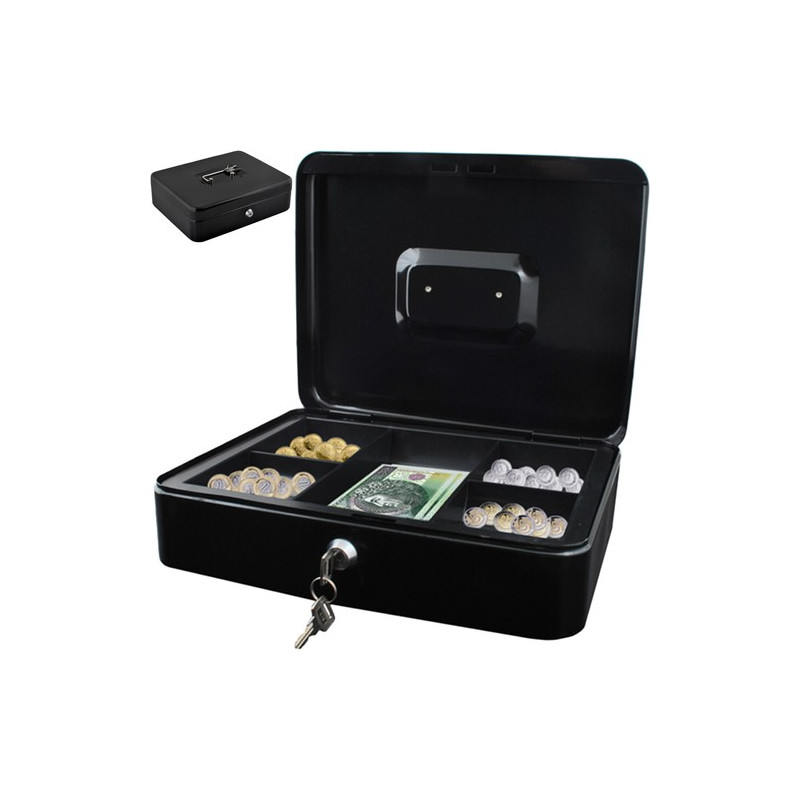 Stor svart pengakassett