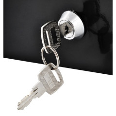 Stor svart pengakassett