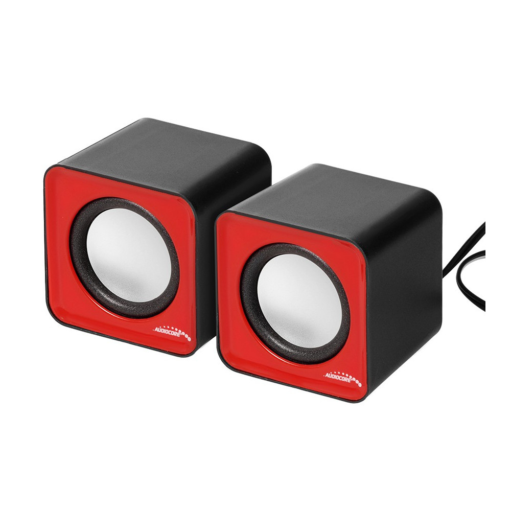 AC870 R 43397 Datorhögtalare 6W USB Röd&Svart AC870 R 43397 Datorhögtalare 6W USB Röd&Svart
