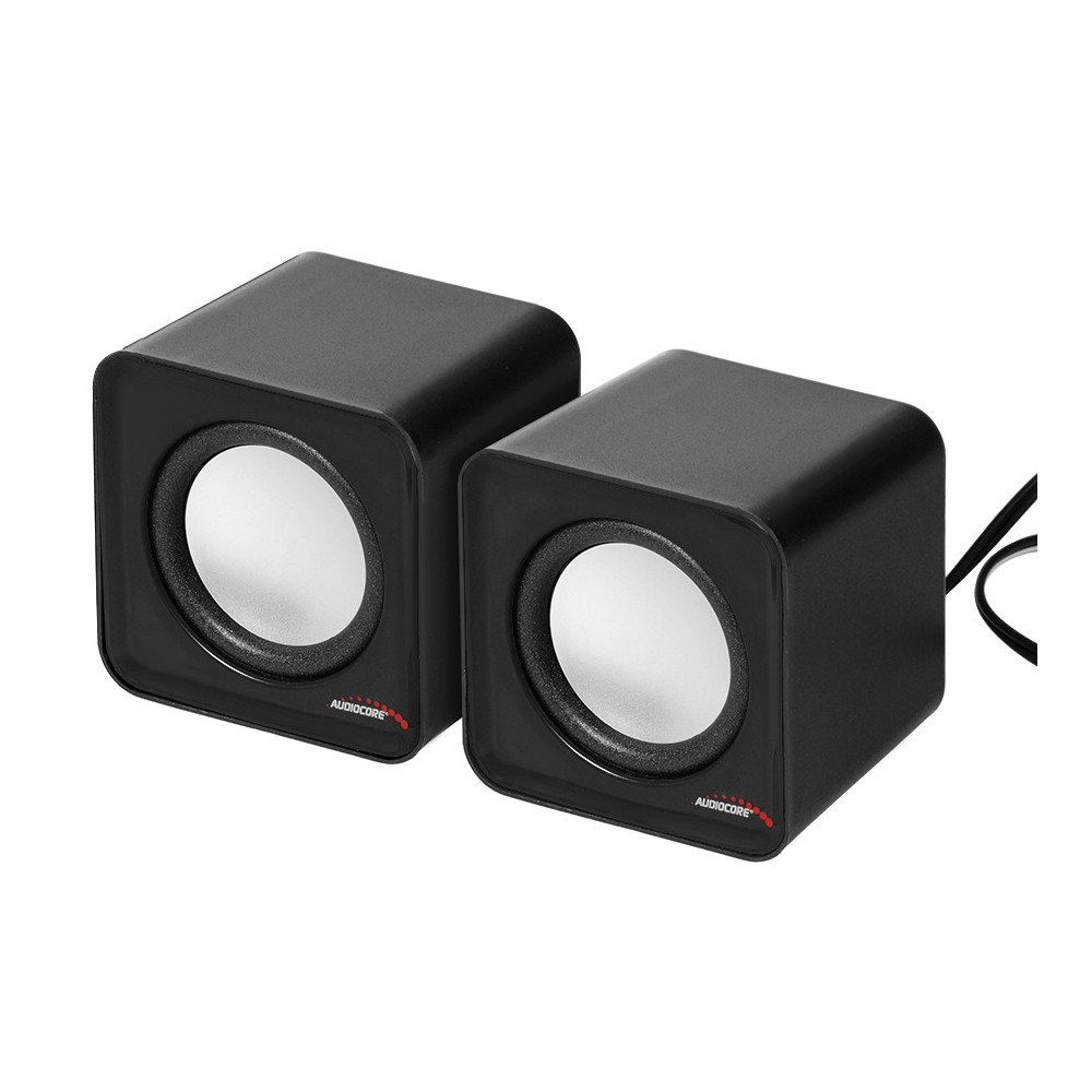AC870 B 43398 Głośniki komputerowe 6W  USB Silver&Black 