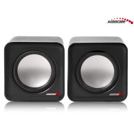 AC870 B 43398 Głośniki komputerowe 6W  USB Silver&Black 
