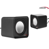 AC870 B 43398 Głośniki komputerowe 6W  USB Silver&Black 