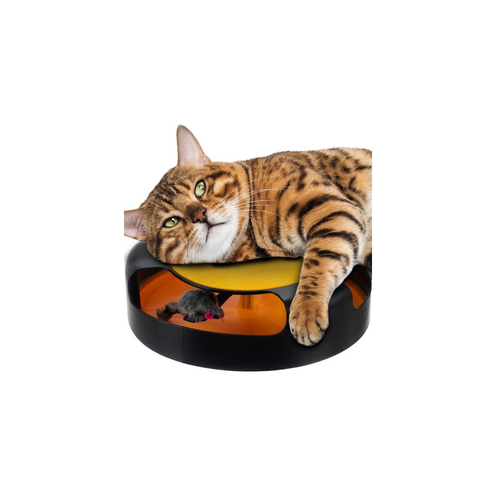 Leksak för katt - hjul med mus