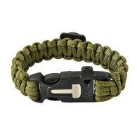 Armband SURVIVAL med tillbehör - grön