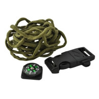 Armband SURVIVAL med tillbehör - grön