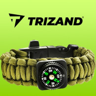 Armband SURVIVAL med tillbehör - grön