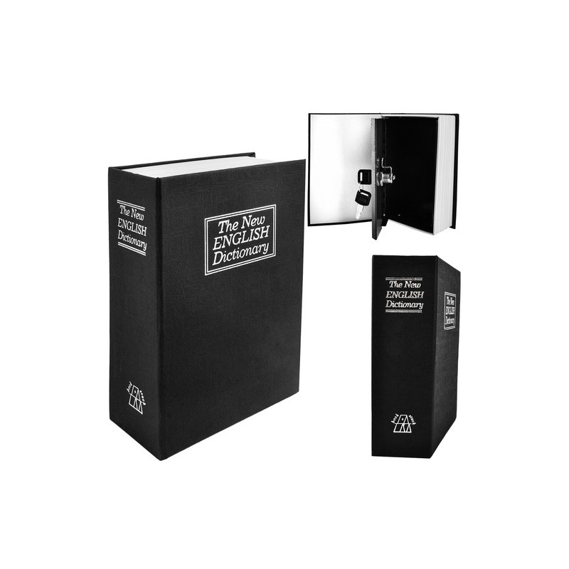 Kassaskåp - en kassett gömd i en bok 18cmx11,5cm.