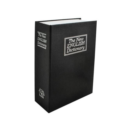 Kassaskåp - en kassett gömd i en bok 18cmx11,5cm.