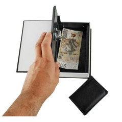 Kassaskåp - en kassett gömd i en bok 18cmx11,5cm.