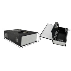 Kassaskåp - en kassett gömd i en bok 18cmx11,5cm.