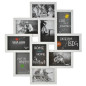 Ram med plats för 10 foton - vit