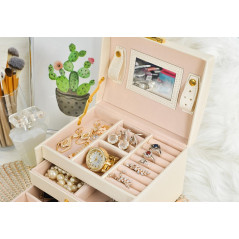 Smyckeskrin/låda - beige