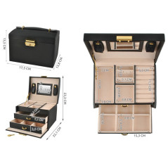 Smyckeskrin/smyckesask - svart