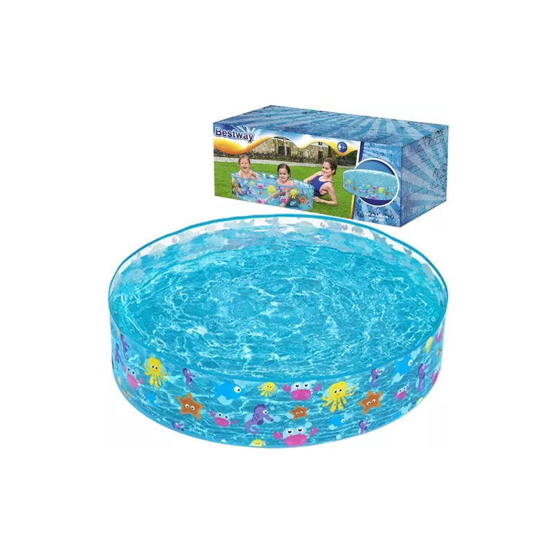 Sv: Uppblåsbar pool för barn - BESTWAY 55028