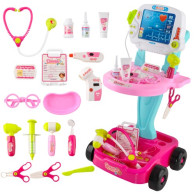 Set för liten doktor - rosa vagn
