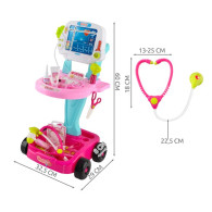 Set för liten doktor - rosa vagn