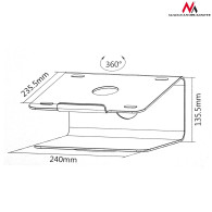 MC-730 45959 Aluminium laptop stand